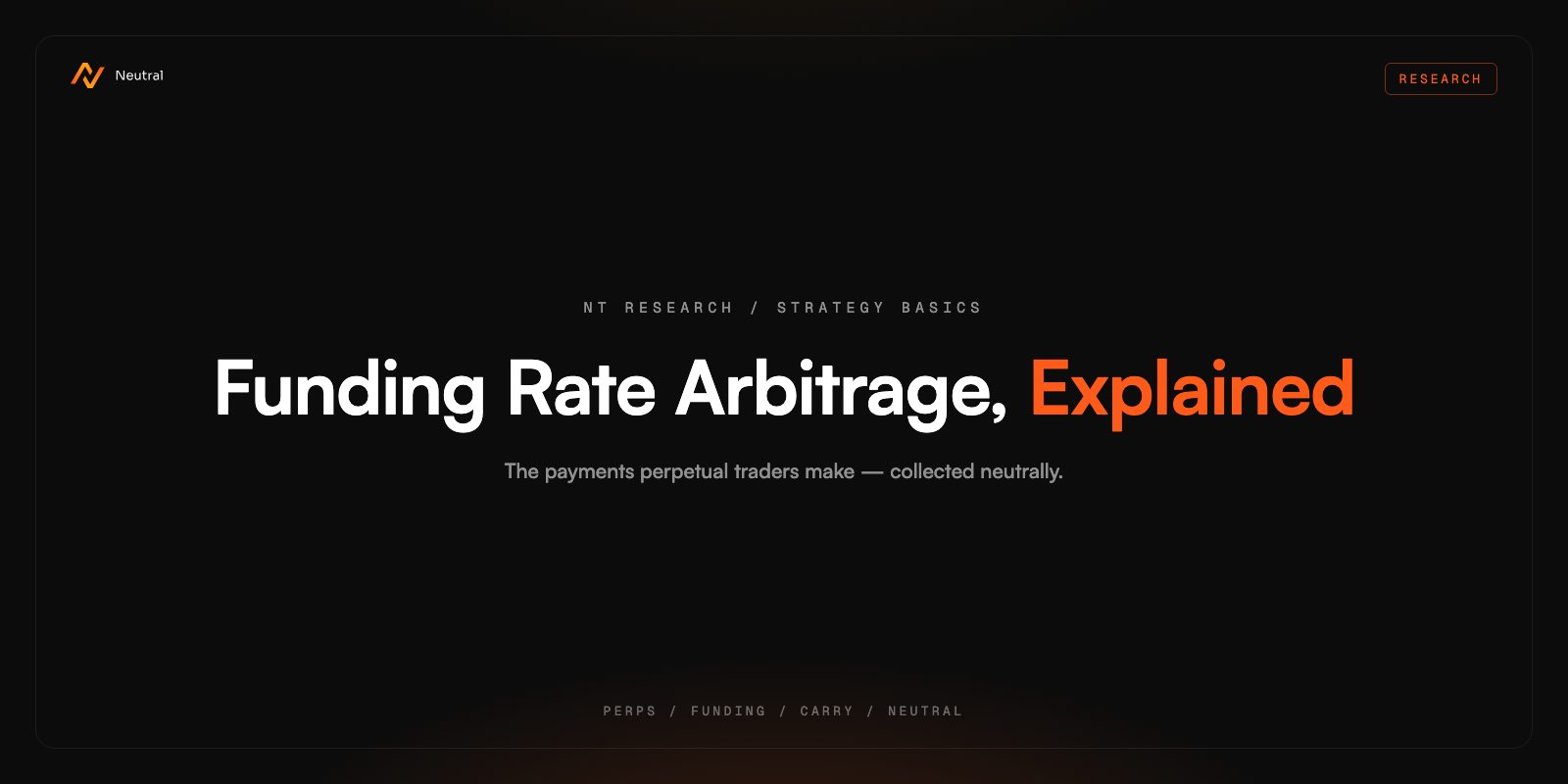 Funding Arb